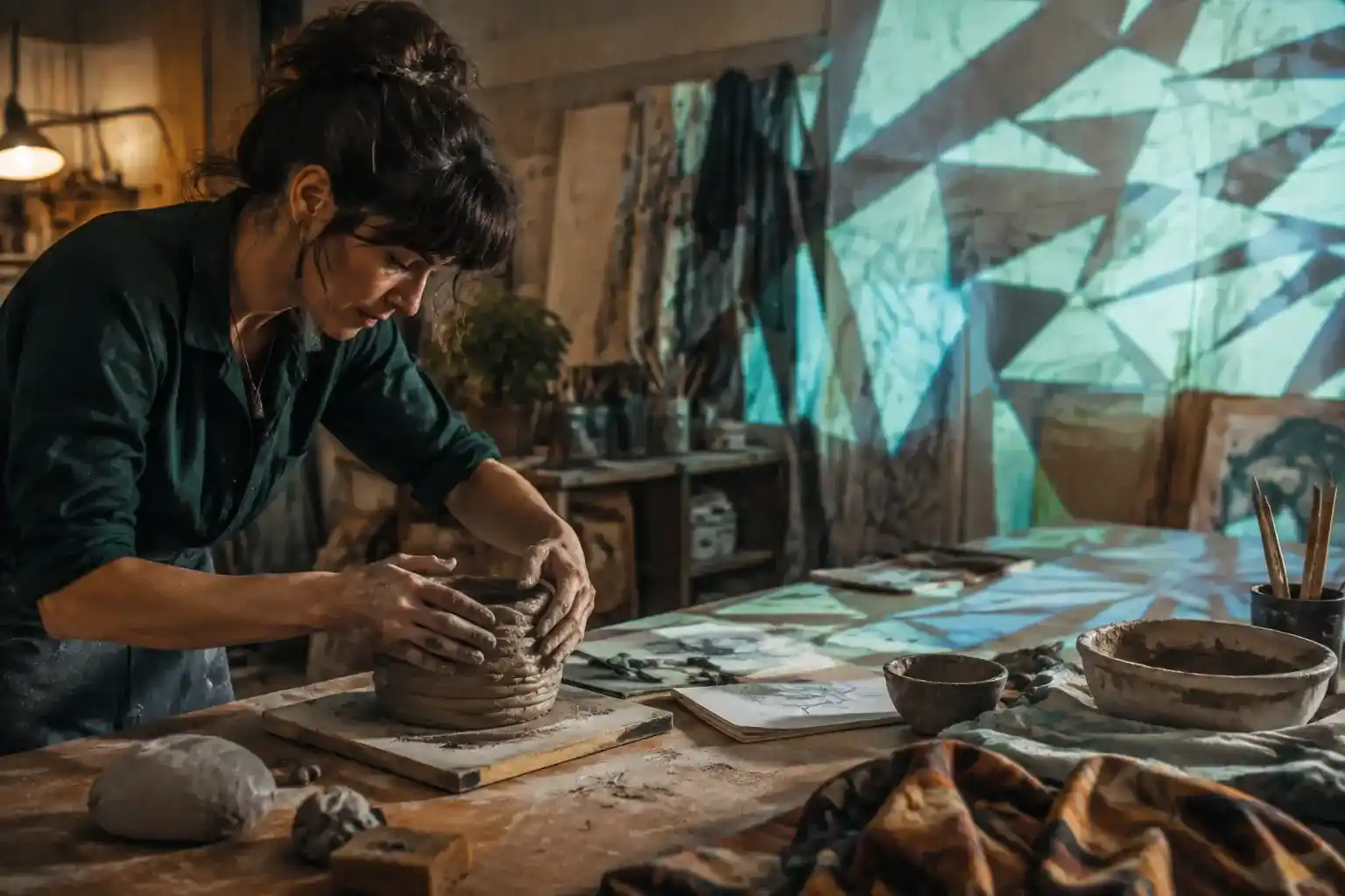 A creative studio blending human craft with generative technology